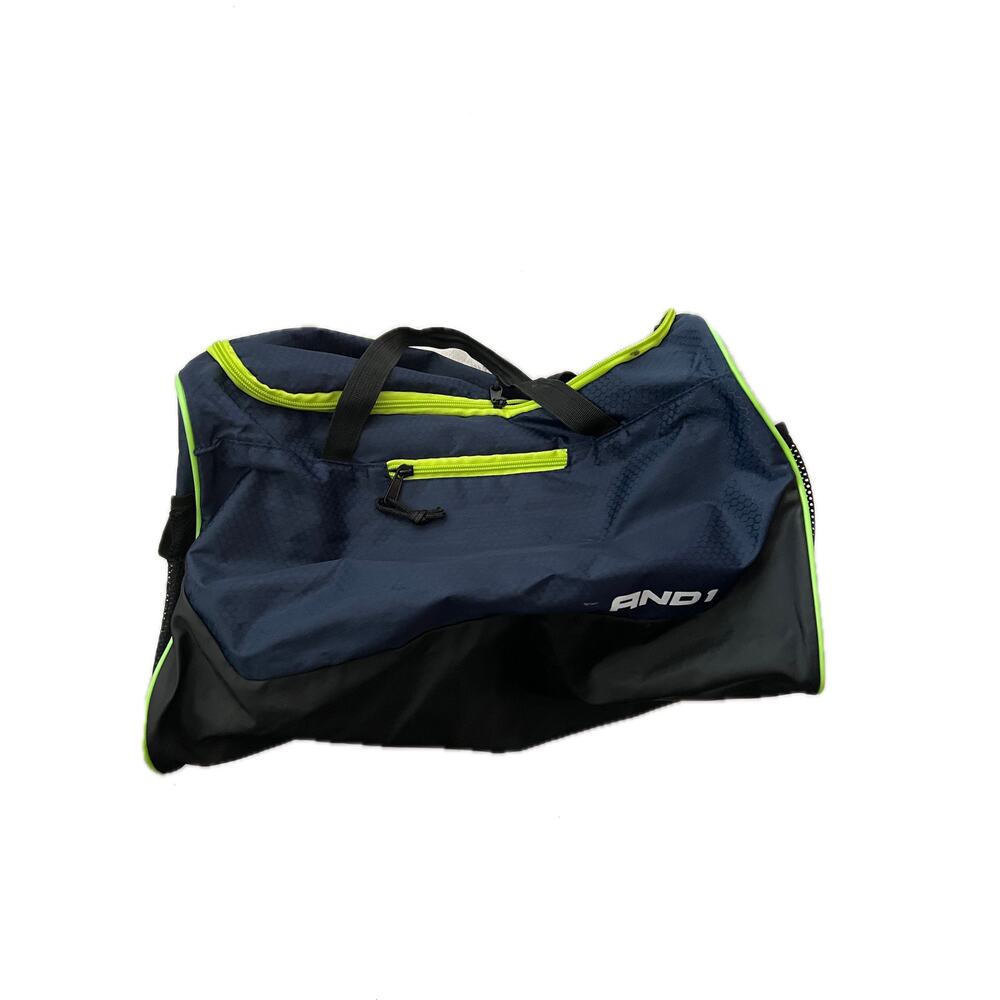 And1 Blue Lime Green Medium Duffel 15"x8"x8"
